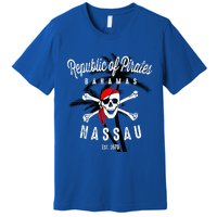 Republic Of Pirates Nassau Bahamas Vintage Summer Premium T-Shirt