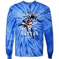 Republic Of Pirates Nassau Bahamas Vintage Summer Tie-Dye Long Sleeve Shirt