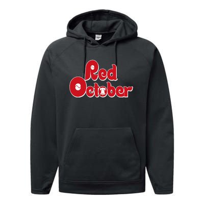 red october philly philadelphia Performance Fleece Hoodie