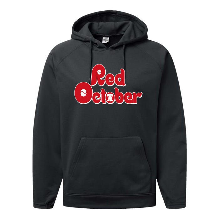 red october philly philadelphia Performance Fleece Hoodie