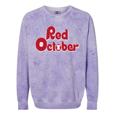 Red October Philadelphia Vintage Colorblast Crewneck Sweatshirt