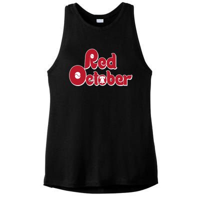 Red October Philadelphia Vintage Ladies PosiCharge Tri-Blend Wicking Tank