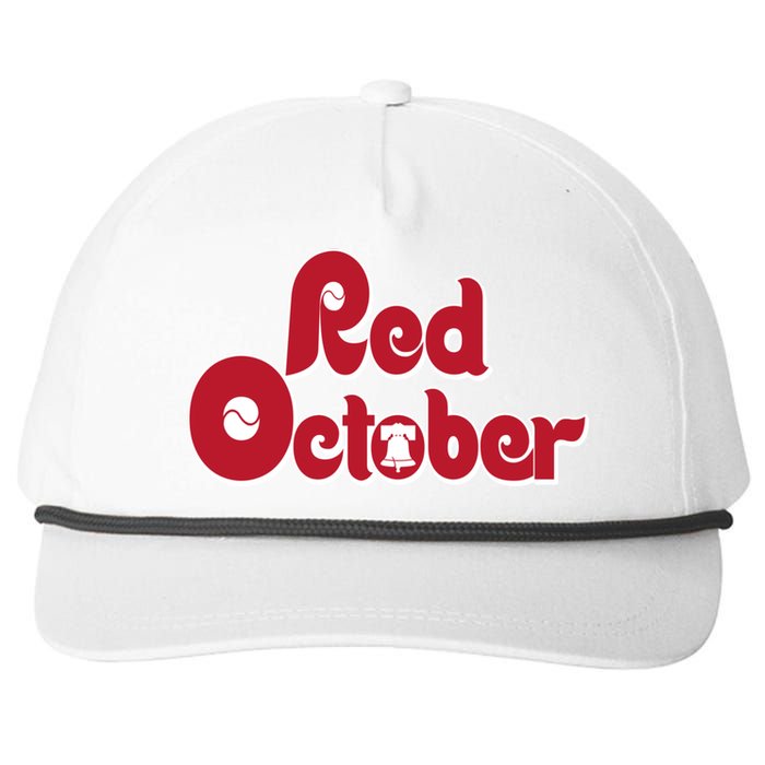 Red October Philadelphia Vintage Snapback Five-Panel Rope Hat