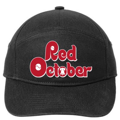 Red October Philadelphia Vintage 7-Panel Snapback Hat