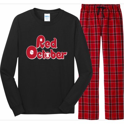 Red October Philadelphia Vintage Long Sleeve Pajama Set