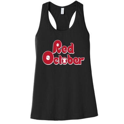 Red October Philadelphia Vintage Women's Racerback Tank