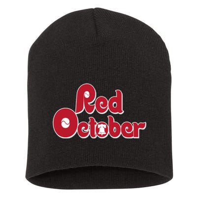 Red October Philadelphia Vintage Short Acrylic Beanie