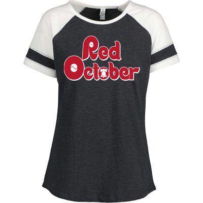 Red October Philadelphia Vintage Enza Ladies Jersey Colorblock Tee