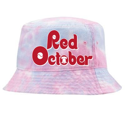 Red October Philadelphia Vintage Tie-Dyed Bucket Hat