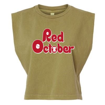 Red October Philadelphia Vintage Garment-Dyed Women's Muscle Tee