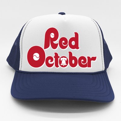 Red October Philadelphia Vintage Trucker Hat