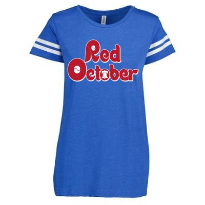 Red October Philadelphia Vintage Enza Ladies Jersey Football T-Shirt