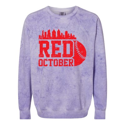 Red October Philadelphia Vintage Colorblast Crewneck Sweatshirt