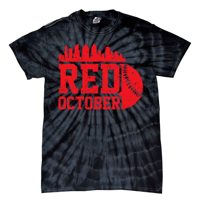 Red October Philadelphia Vintage Tie-Dye T-Shirt