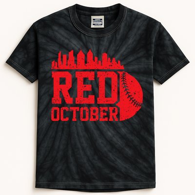 Red October Philadelphia Vintage Kids Tie-Dye T-Shirt