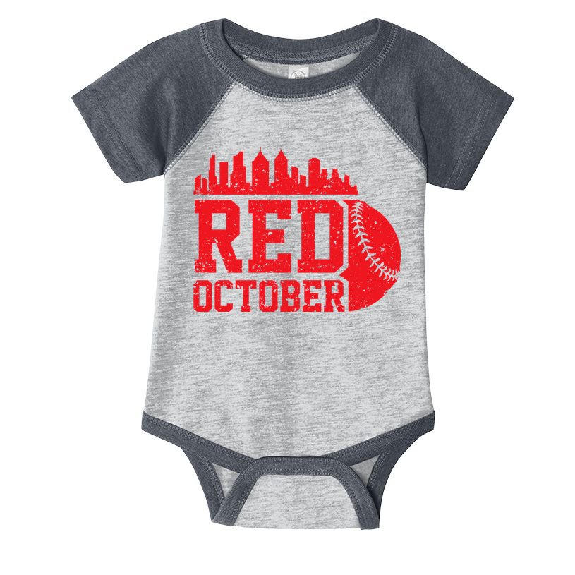 Red October Philadelphia Vintage Infant Baby Jersey Bodysuit