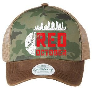 Red October Philly Philadelphia Baseball Retro Skyline Legacy Tie Dye Trucker Hat