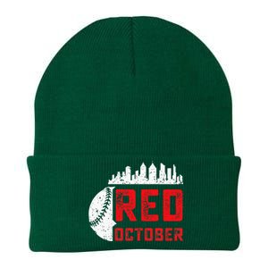 Red October Philly Philadelphia Baseball Retro Skyline Knit Cap Winter Beanie