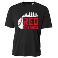 Red October Philly Philadelphia Baseball Retro Skyline Cooling Performance Crew T-Shirt