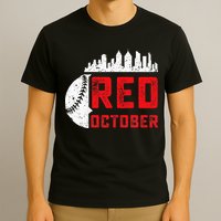 Red October Philly Philadelphia Baseball Retro Skyline T-Shirt