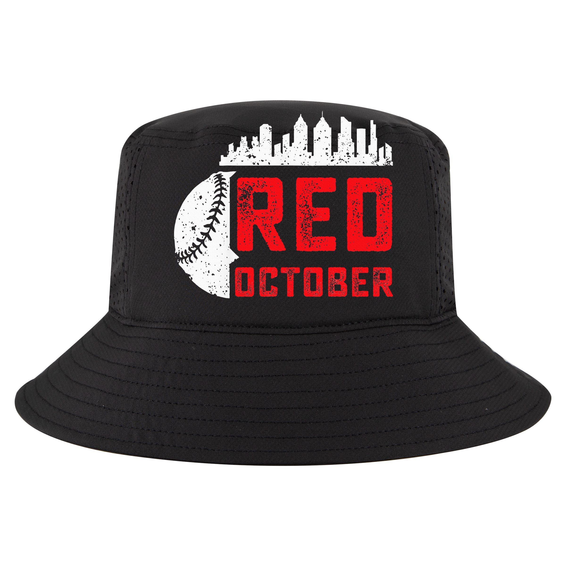 Red October Philly Philadelphia Baseball Retro Skyline T-Shirt