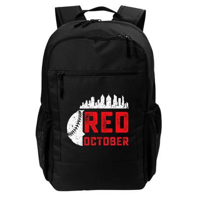 Red October Philly Philadelphia Baseball Retro Skyline Backpack