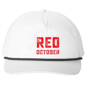 Red October Philly Philadelphia Baseball Retro Skyline Snapback Five-Panel Rope Hat