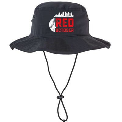 Red October Philly Philadelphia Baseball Retro Skyline Bucket Hat