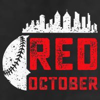 Red October Philly Philadelphia Baseball Retro Skyline 11oz C Handle Ceramic Mug