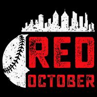 Red October Philly Philadelphia Baseball Retro Skyline 16 in Basic Backpack