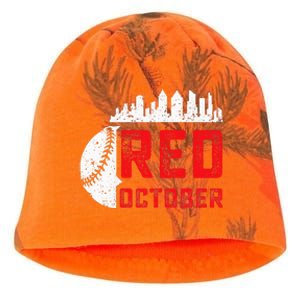 Red October Philly Philadelphia Baseball Retro Skyline Kati - Camo Knit Beanie