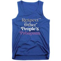 Respect Other Peoples Pronouns Asexual Lgbtqia Pride Flag Great Gift Tank Top