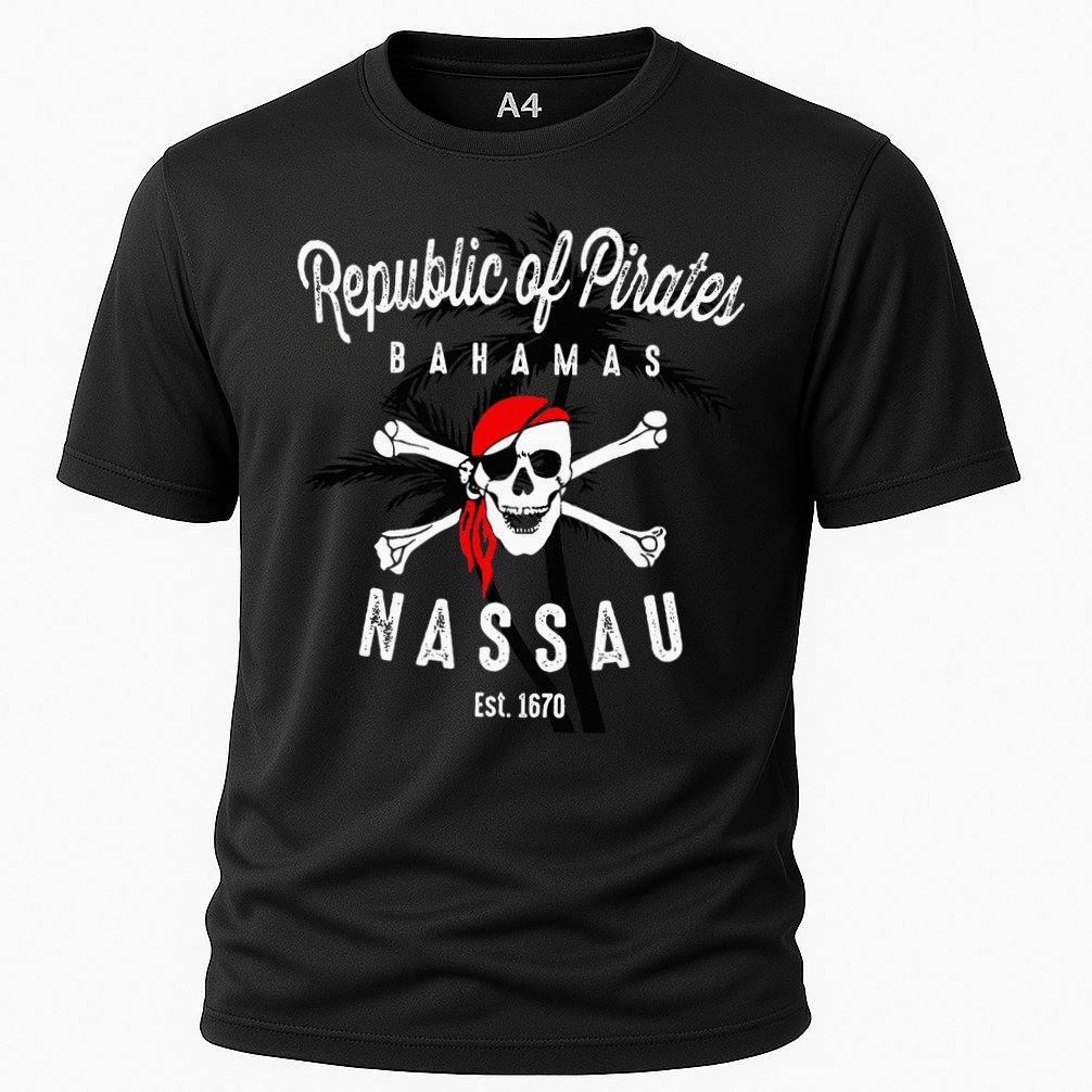 Republic Of Pirates Nassau Bahamas Vintage Summer Performance Shirt