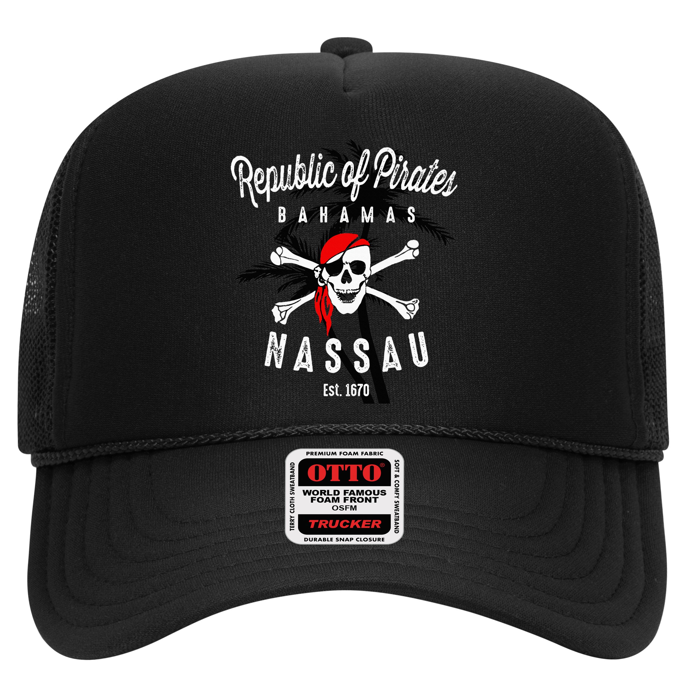 Republic Of Pirates Nassau Bahamas Vintage Summer Hat