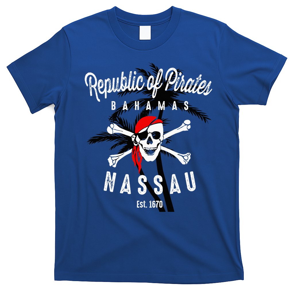 Republic Of Pirates Nassau Bahamas Vintage Summer T-Shirt