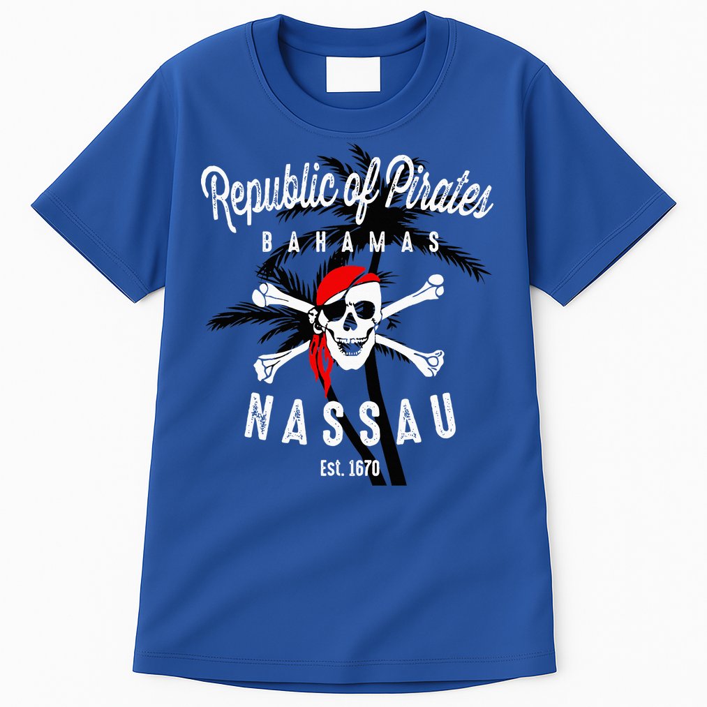 Republic Of Pirates Nassau Bahamas Vintage Summer Tall T-Shirt