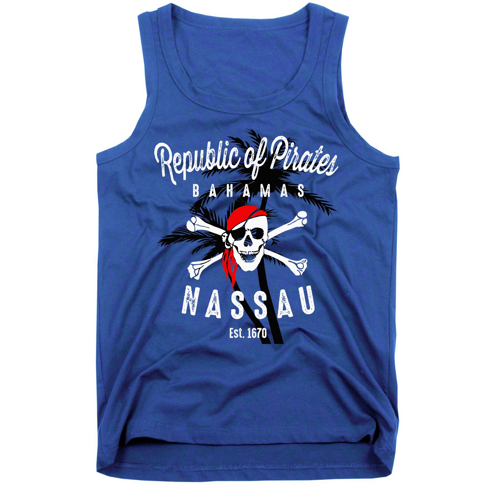 Republic Of Pirates Nassau Bahamas Vintage Summer Tank Top