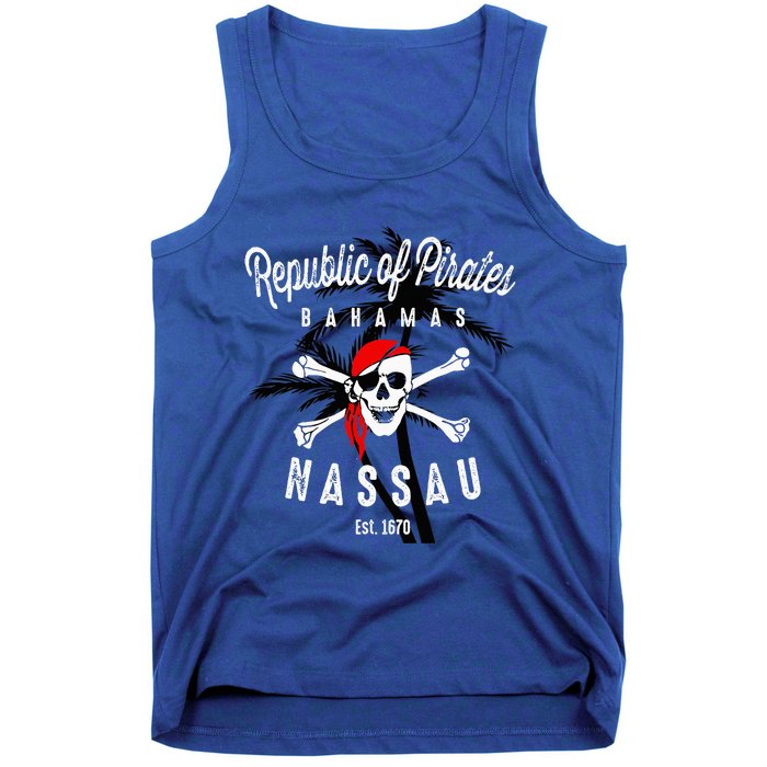 Republic Of Pirates Nassau Bahamas Vintage Summer Tank Top