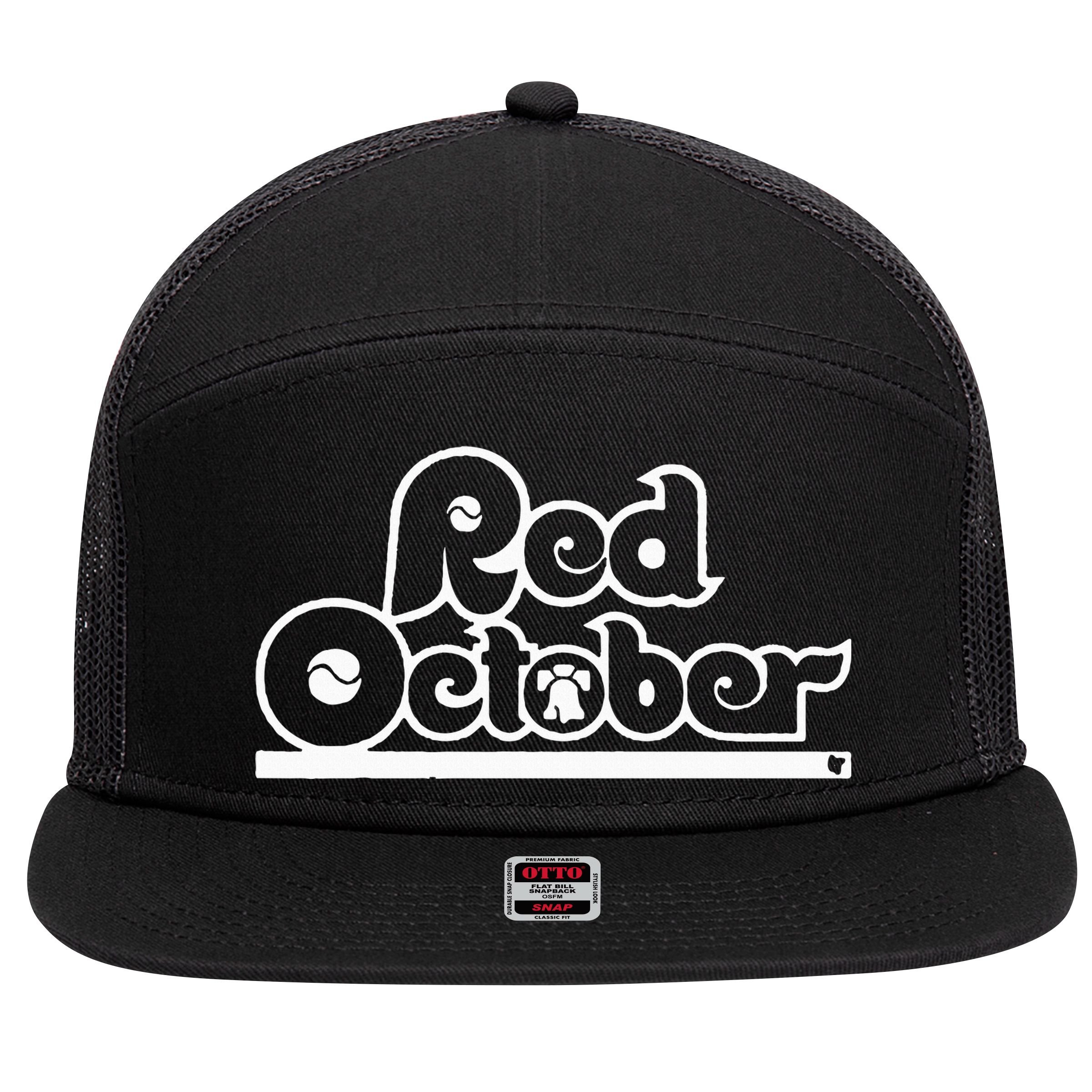 Red October Philly Philadelphia Baseball 7 Panel Mesh Trucker Snapback Hat