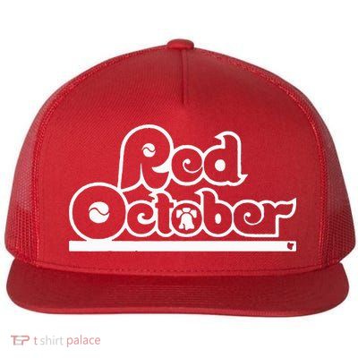 Red October Philly Philadelphia Baseball Flat Bill Trucker Hat