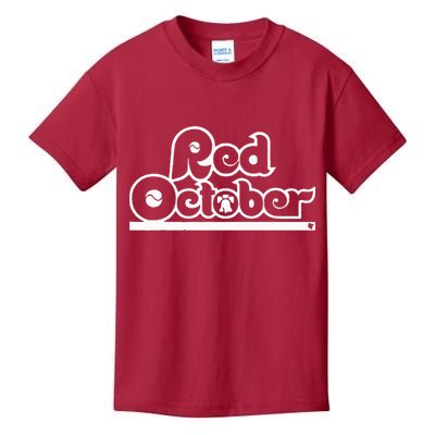Red October Philly Philadelphia Baseball Kids T-Shirt