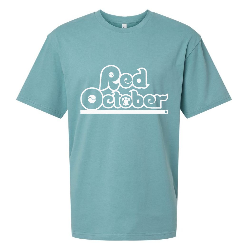 Red October Philly Philadelphia Baseball Sueded Cloud Jersey T-Shirt