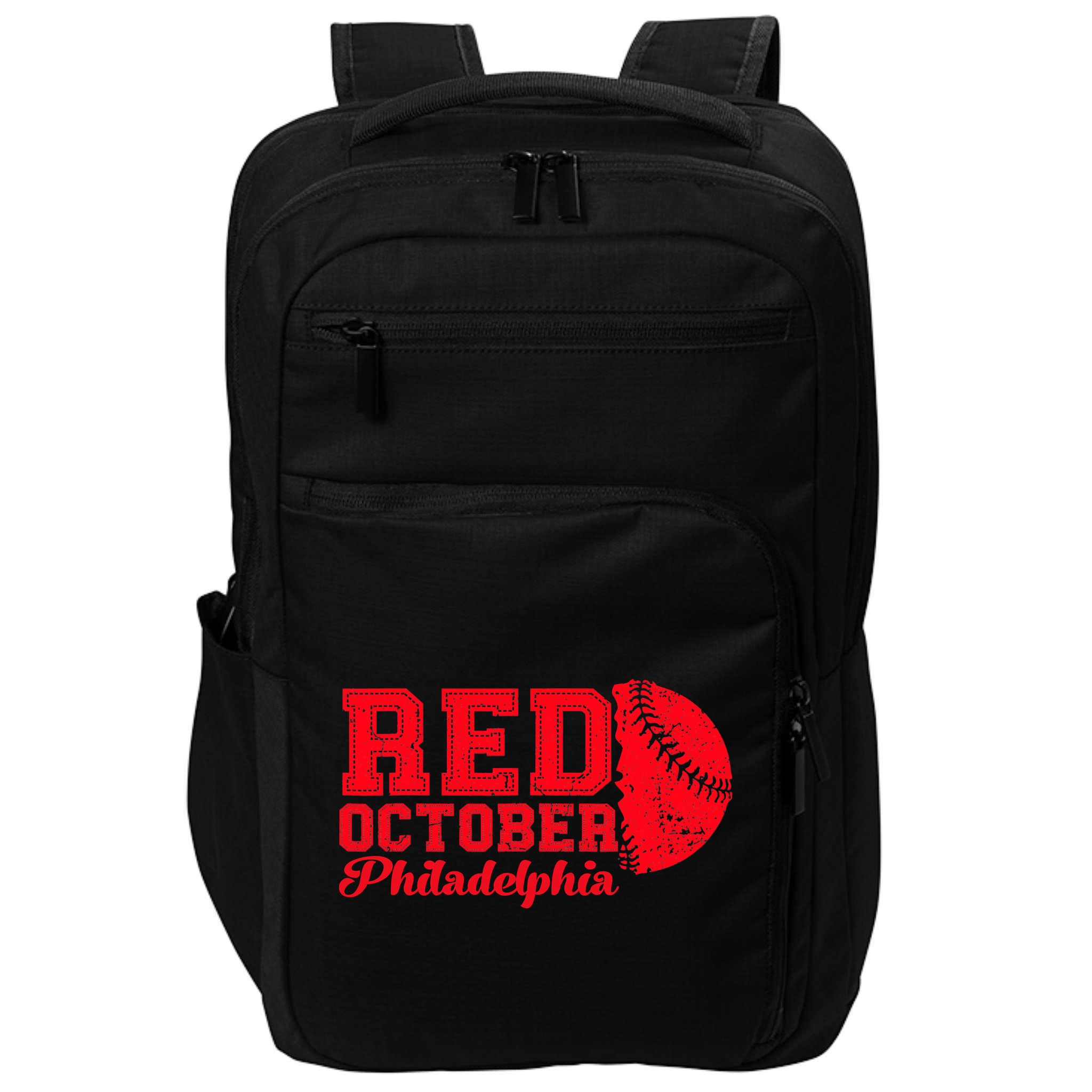 Red October Philadelphia Skyline Retro Philly Cityscap Impact Tech Backpack