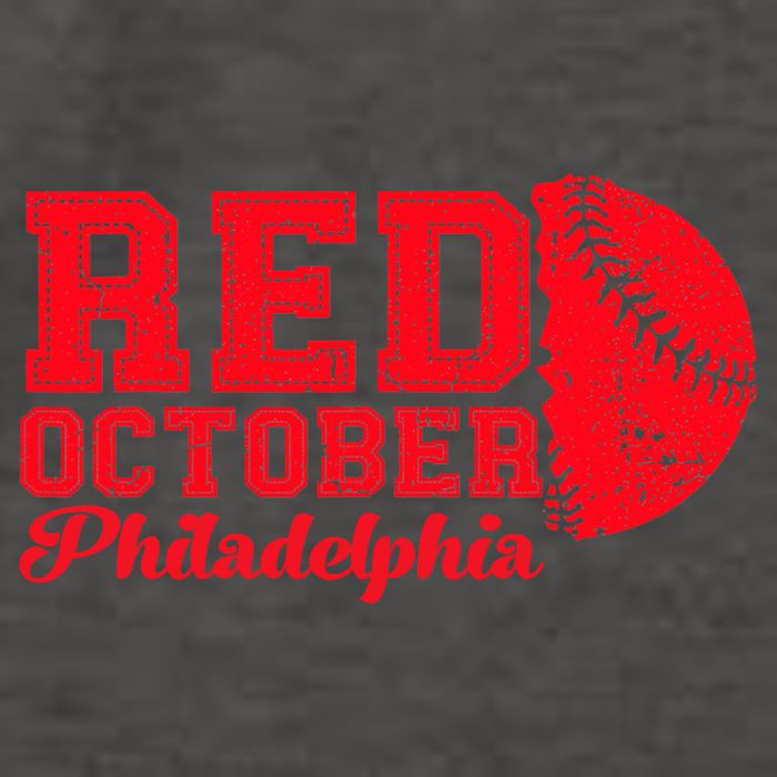 Red October Philadelphia Skyline Retro Philly Cityscap Vector Backpack