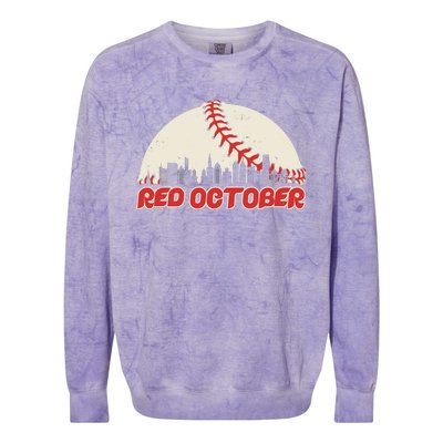 Red October Philadelphia Baseball Colorblast Crewneck Sweatshirt