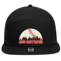 Red October Philadelphia Baseball 7 Panel Mesh Trucker Snapback Hat