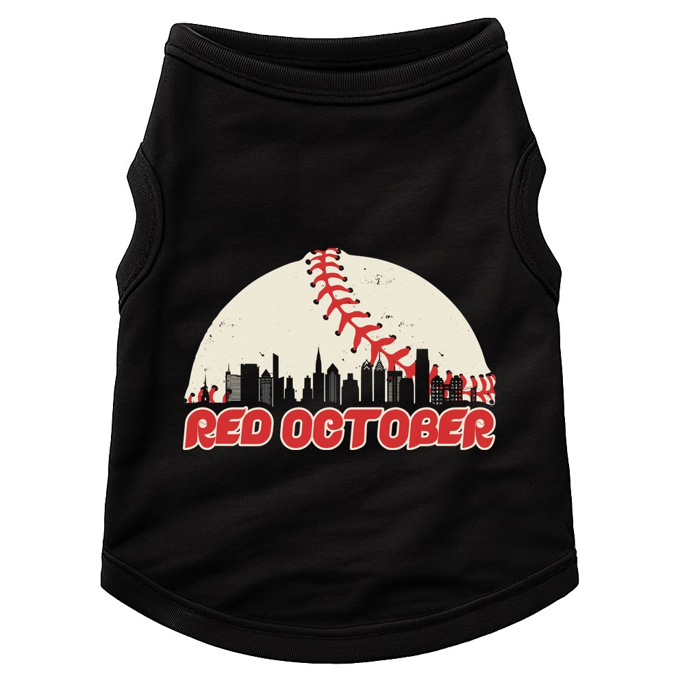 Red October Philadelphia Baseball Doggie Tank