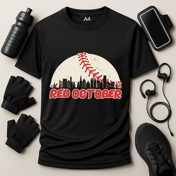 Red October Philadelphia Baseball Cooling Performance Crew T-Shirt