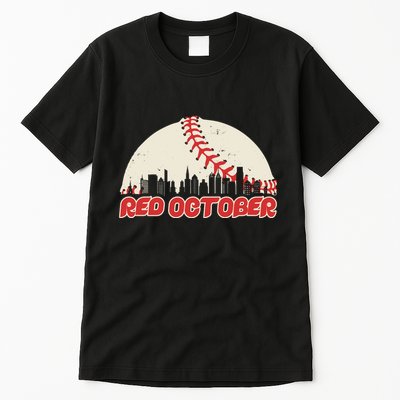 Red October Philadelphia Baseball Tall T-Shirt