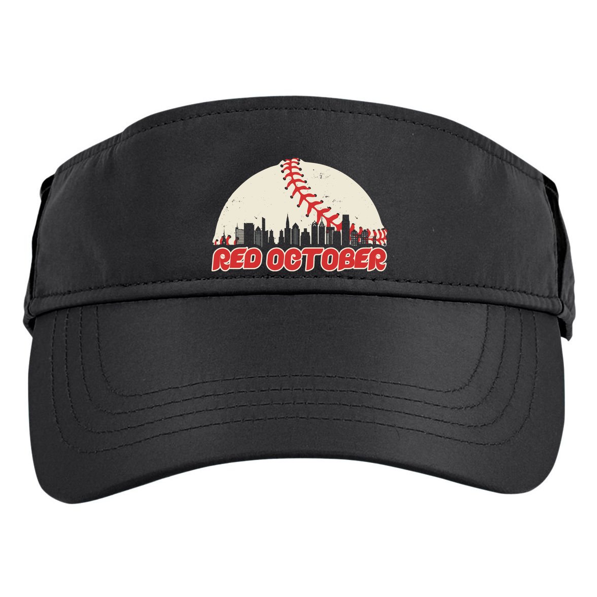 Red October Philadelphia Baseball Adult Drive Performance Visor